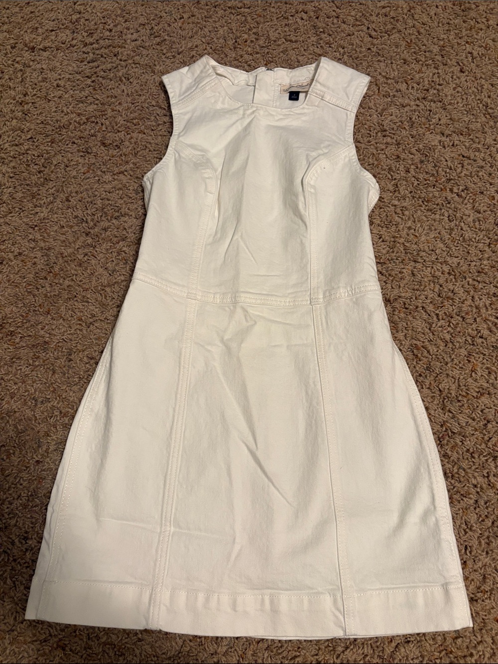 Universal Thread White Sleeveless A-Line Mini Dress